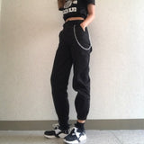 High waist pants camouflage loose joggers women army