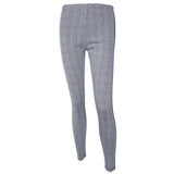 Elastic Stretchy Side Striped Plaid Pencil Pants Women