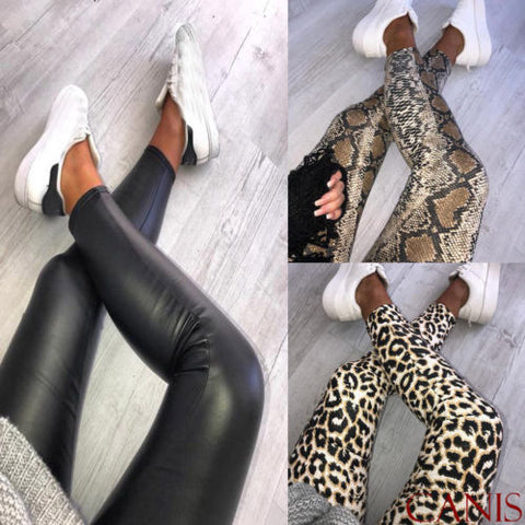Fashion Womens Ladies New Leopard Snake