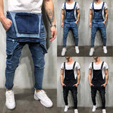 Fashion Men's Ripped Skinny Jeans Destroyed Frayed
