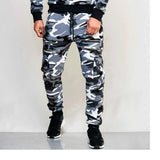 New Men's Zipper Camouflage Sweatpants