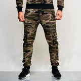 New Men's Zipper Camouflage Sweatpants