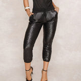 Fashion Sequin Pencil Pants