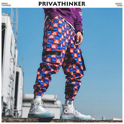 Privathinker Men Funny Full Print Joggers Pants