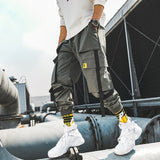 Men Hip Hop Belt Cargo Pants 2019