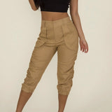 Pants Women Ladies Cropped Capri Pants Casual Summer
