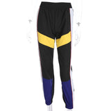 Sexy Women High Waist Patchwork Pants